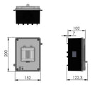 Caixa Trifásica Para Disjuntor Padrão Light Taf Cdj3 127/220